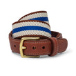 Load image into Gallery viewer, Dockside: Belt - Navy/Ivory/Brown