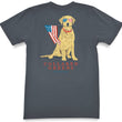 Load image into Gallery viewer, Patriotic Pup: Short Sleeve T-Shirt - Charcoal