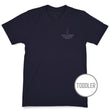 Load image into Gallery viewer, Charleston Blue Crab: Toddler Short Sleeve T-Shirt - Navy