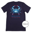 Load image into Gallery viewer, Charleston Blue Crab: Toddler Short Sleeve T-Shirt - Navy