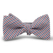 Load image into Gallery viewer, Seersucker: Carolina Cotton Bow - Red, White, and Blue