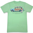 Load image into Gallery viewer, Beach Bound Bulldog: Short Sleeve T-Shirt - Palm Green