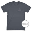 Load image into Gallery viewer, Patriotic Pup: Toddler Short Sleeve T-Shirt - Charcoal