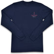 Load image into Gallery viewer, Blue Crab: Long Sleeve T-Shirt - Navy