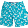 Load image into Gallery viewer, Tarpon Travels: Swim Trunks - Aquamarine