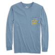 Load image into Gallery viewer, Skiff Dogs Hometown: Pocket Long Sleeve T-Shirt - Slate/Gold