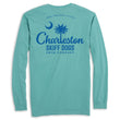 Load image into Gallery viewer, Skiff Dogs Hometown: Pocket Long Sleeve T-Shirt - Seafoam/Blue