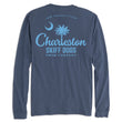 Load image into Gallery viewer, Skiff Dogs Hometown: Pocket Long Sleeve T-Shirt - Navy/Light Blue