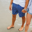 Load image into Gallery viewer, Reef Shark Rally: Swim Trunks - Navy (XL & XXL)