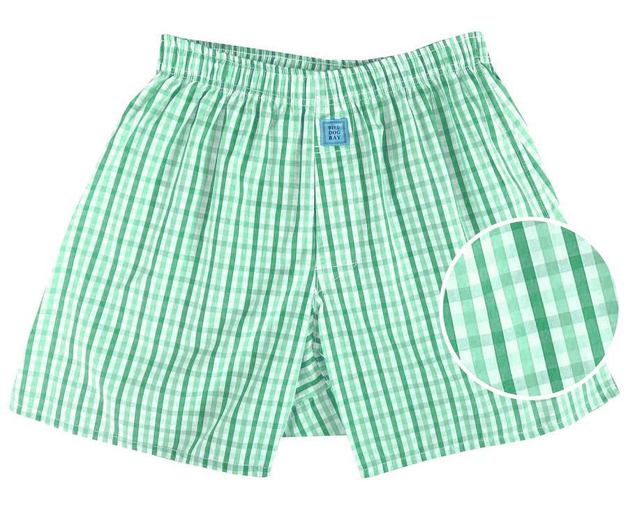 Gingham: Boxers - Greens (XL)