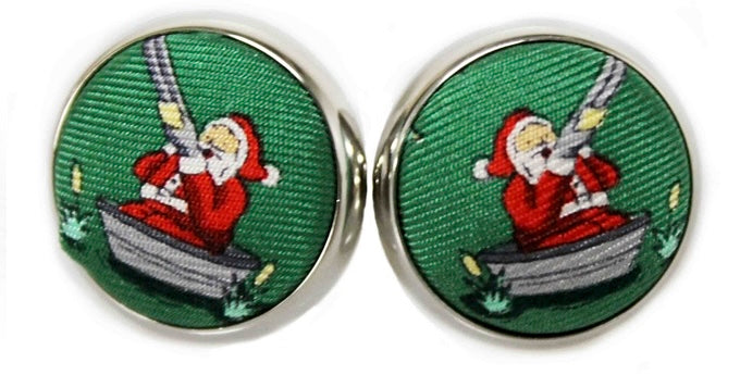 Crack Shot Kringle: Cufflinks - Green