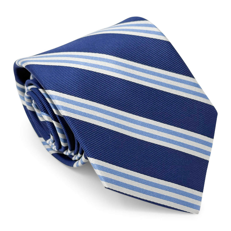 On Air Stripe: Tie - Navy/Blue