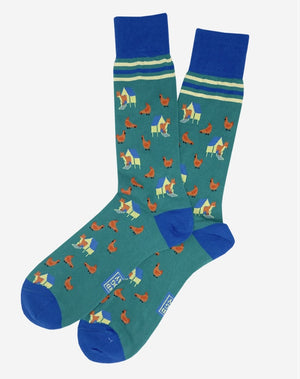 Fox in the Hen House: Socks - Green