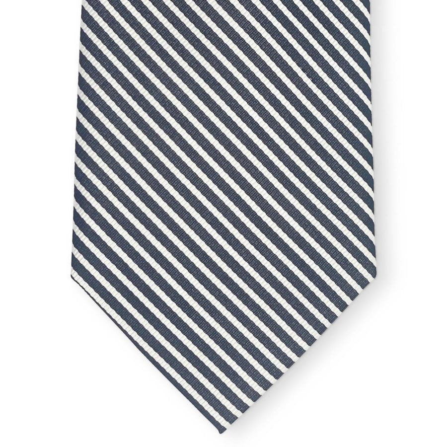 Chapman Stripe: Tie - Black/White