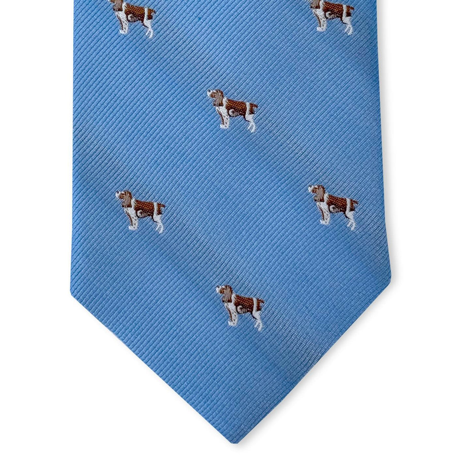 Springer Spaniel Club Tie: Tie - Light Blue