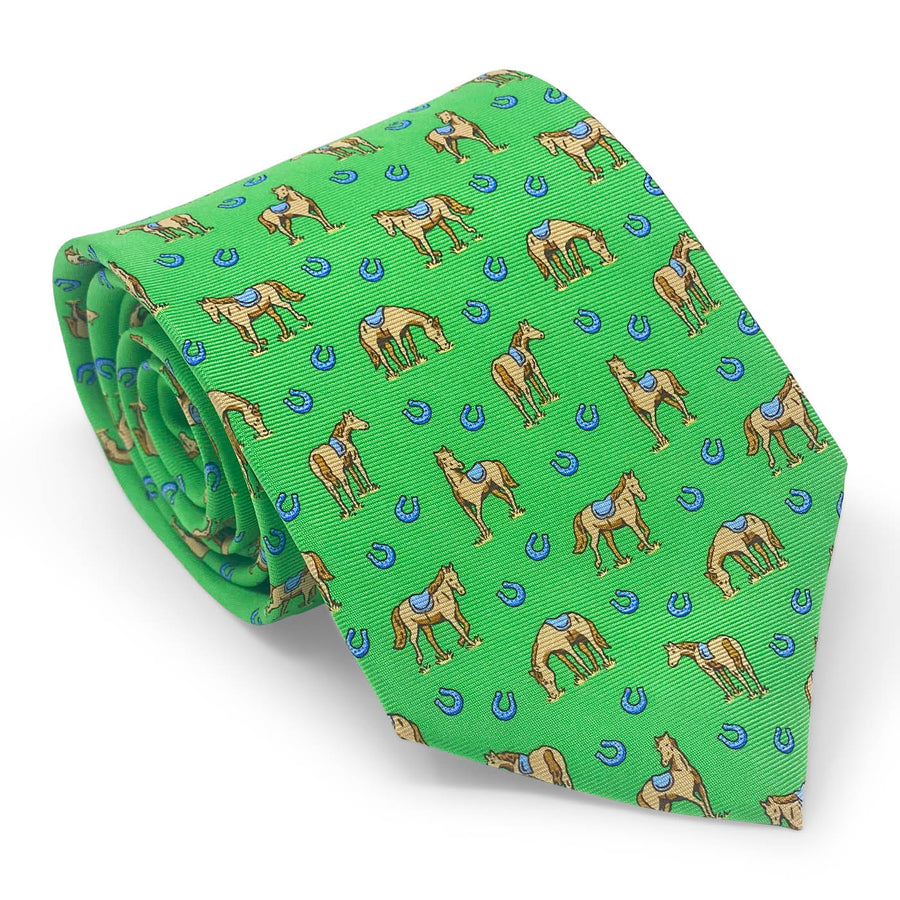 Horsin' Around: Tie - Green