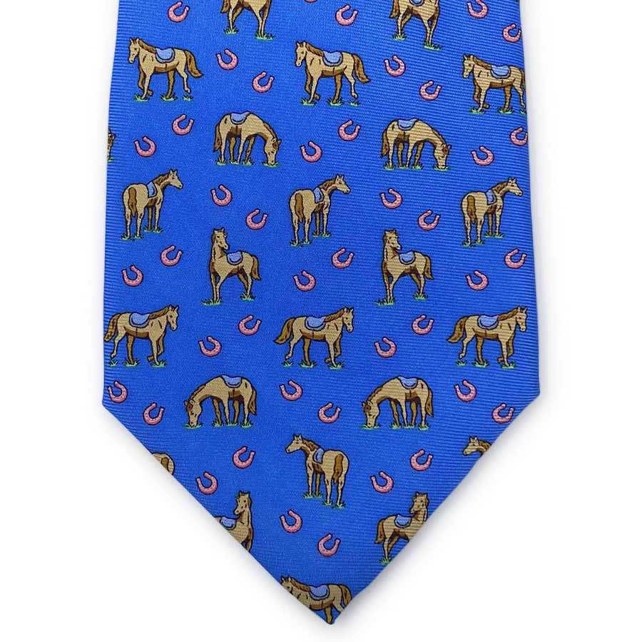 Horsin' Around: Tie - Mid Blue