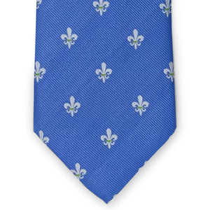 Fleur de Lis: Tie - Blue