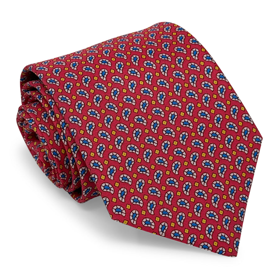Pablito Paisley: Tie - Fuschsia