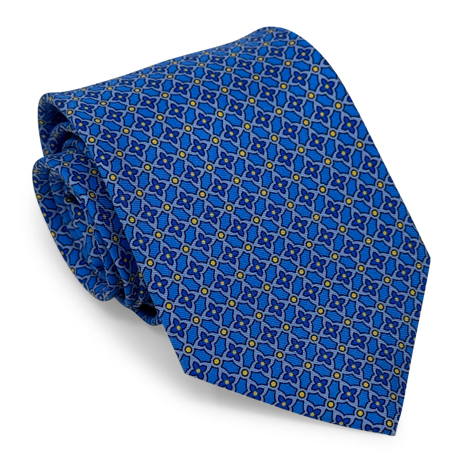 Stained Glass: Tie - Mid-Blue