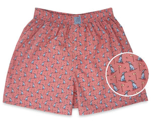 Dogleg on Six: Boxers - Coral