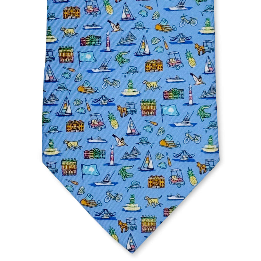 Holy City: Tie - Light Blue