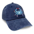 Load image into Gallery viewer, Blue Crab: Embroidered Twill Cap - Deep Water
