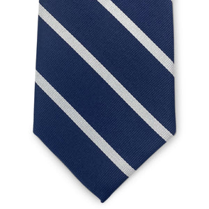 Stowe: Tie - Navy/Silver