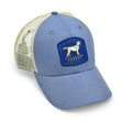 Load image into Gallery viewer, Yellow Lab: Badged Trucker Cap - Shoal Blue
