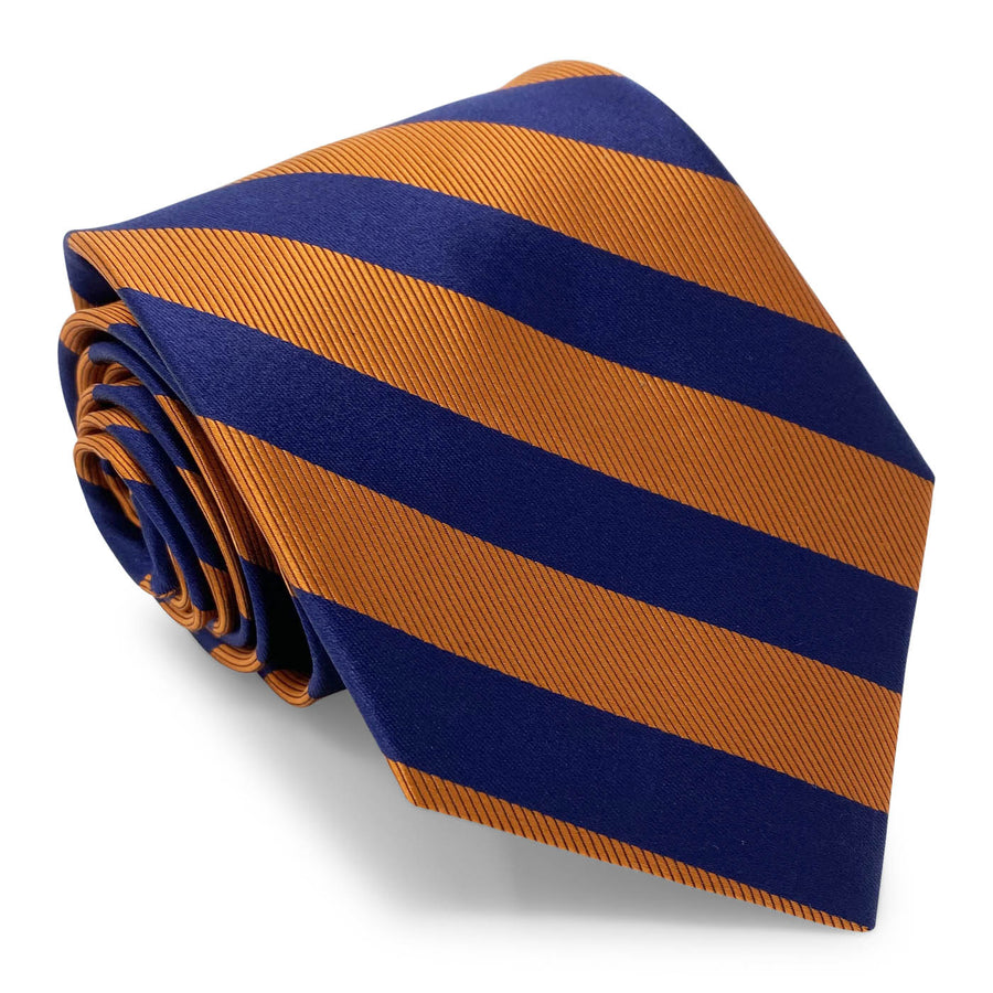 Dulles: Tie - Orange/Navy