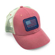 Load image into Gallery viewer, Trout Flag: Badged Trucker Cap - Port Side Red

