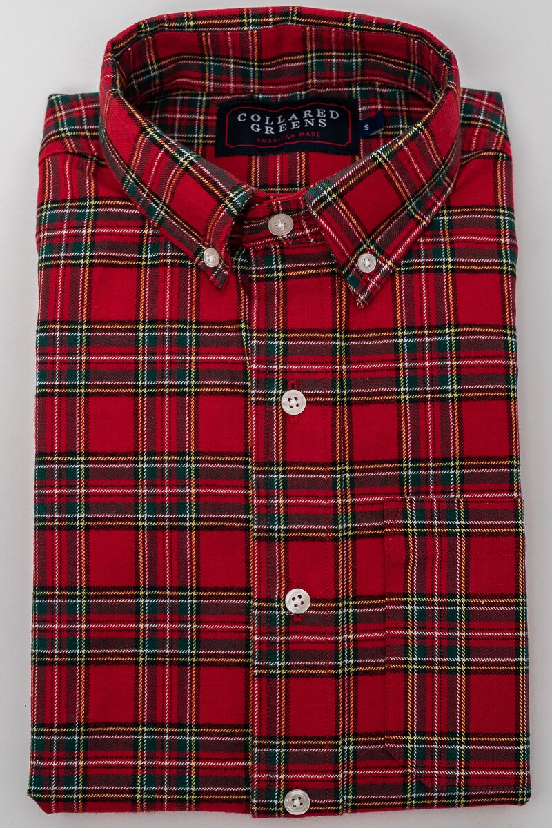Roland: Brookline Button Down Shirt - Red (S)