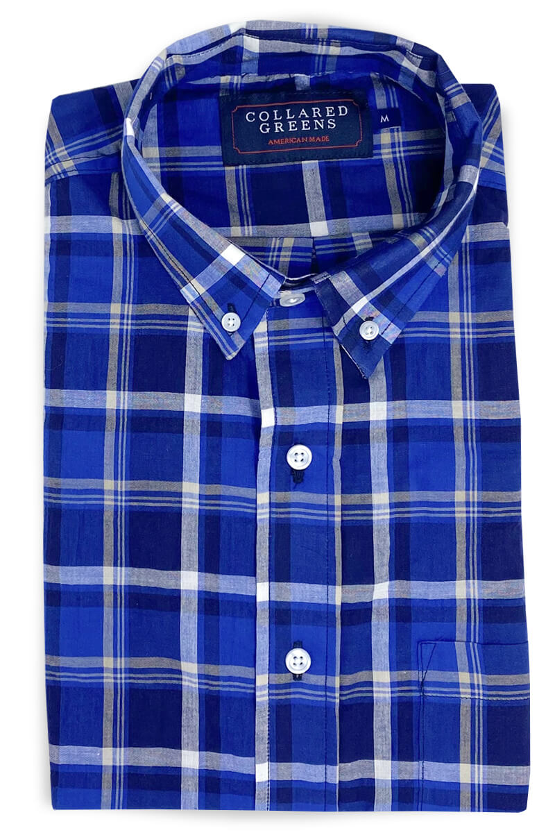 Pembroke: Brookline Button Down Shirt - Blue