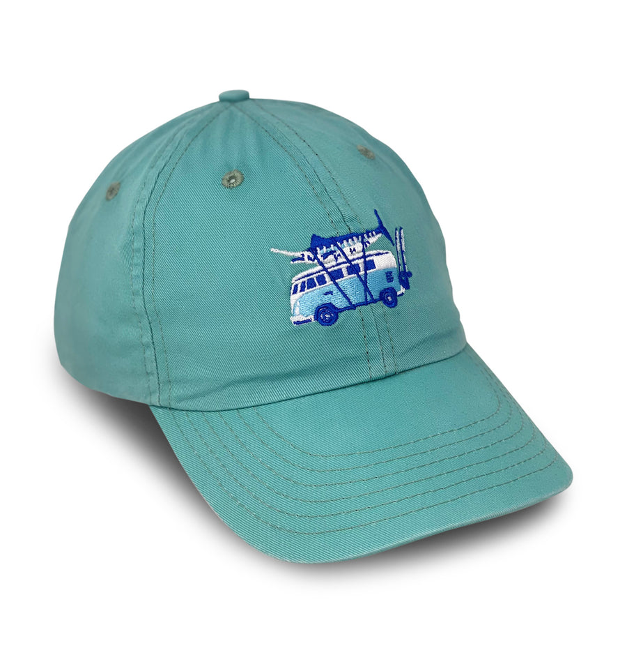 Summer Catch: Embroidered Twill Cap - Gulf Aqua