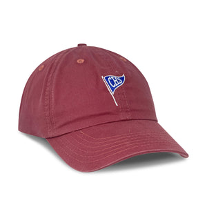 Charleston Burgee: Embroidered Twill Cap - Port Side Red