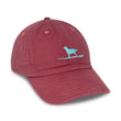 Load image into Gallery viewer, Hang Ten Hound: Embroidered Twill Cap - Port Side Red
