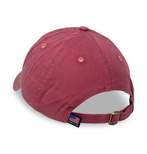 Bulldog: Embroidered Twill Cap - Port Side Red