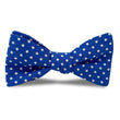 Load image into Gallery viewer, Regimental Spots: Carolina Cotton Bow - Royal Blue/White
