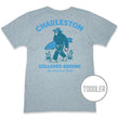 Load image into Gallery viewer, Surfin' Sasquatch: Toddler Short Sleeve T-Shirt - Gray
