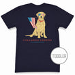 Load image into Gallery viewer, Patriotic Pup: Toddler Short Sleeve T-Shirt - Navy
