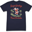 Load image into Gallery viewer, Swingin' Santa: Short Sleeve T-Shirt - Navy

