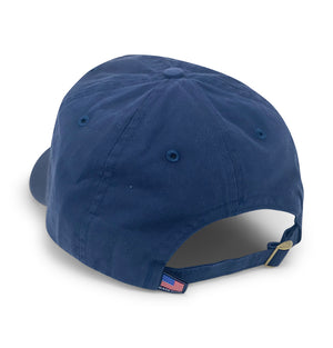 Skiff Dogs Logo: Badged Twill Cap - Navy