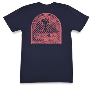 Water Meter: Short Sleeve T-Shirt - Navy