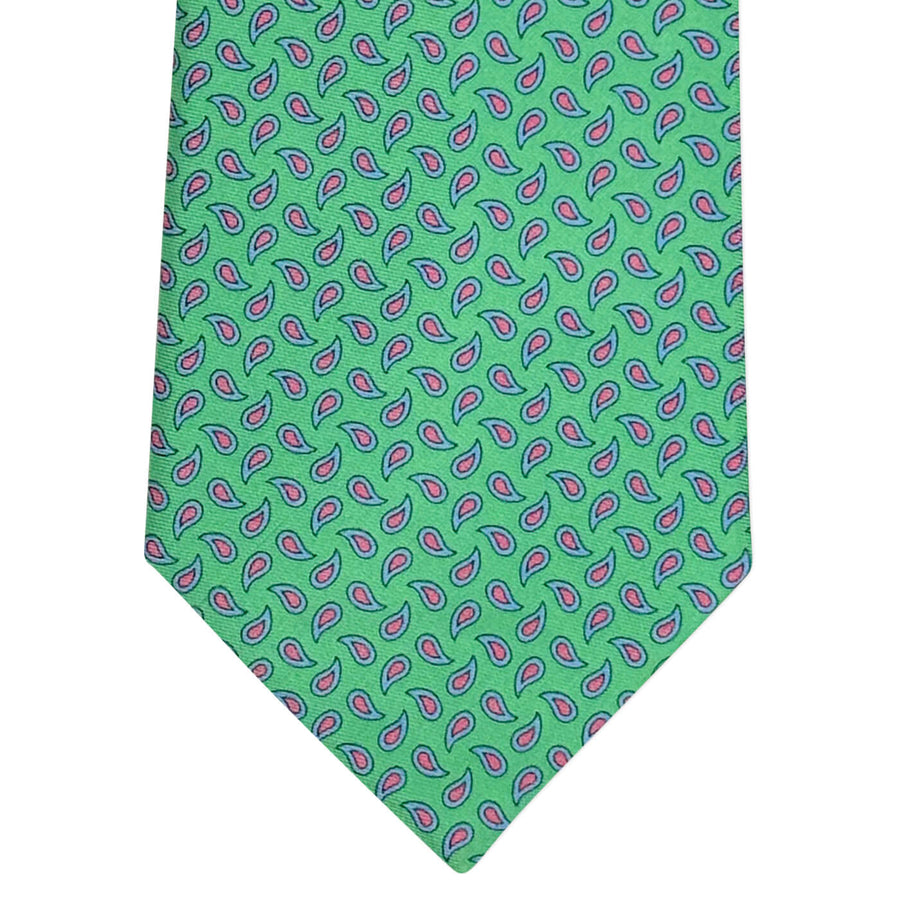 New Pine: Tie - Green/White