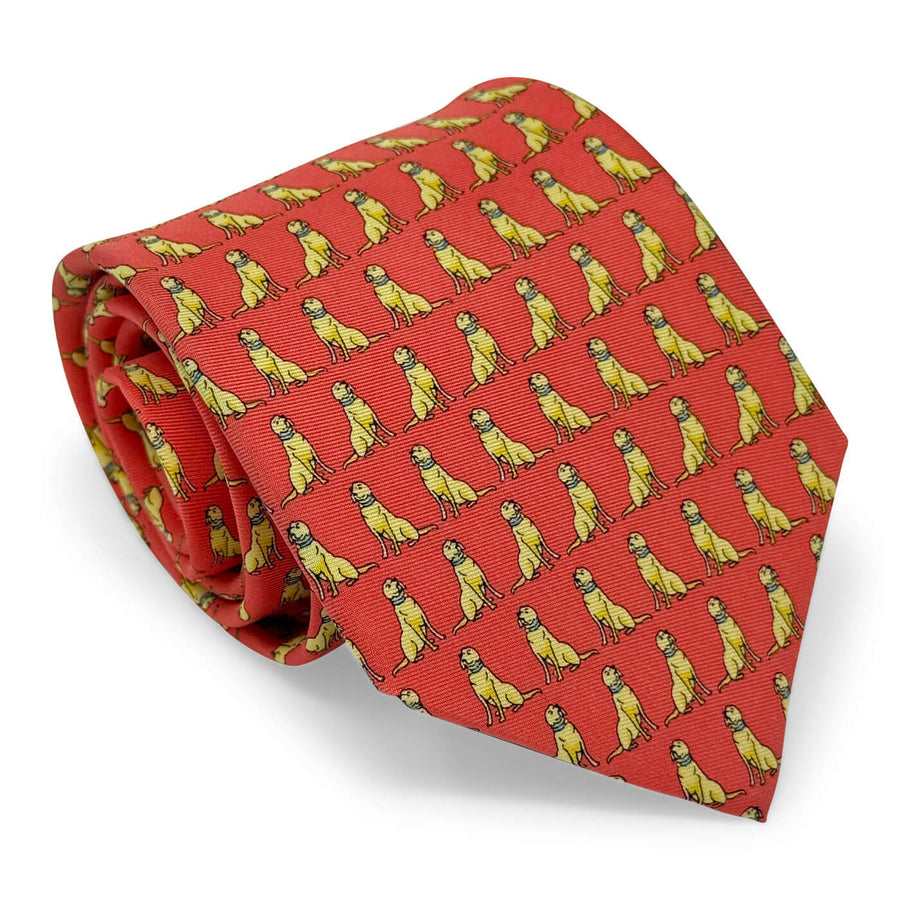 Sit, Stay: Tie - Red/Yellow