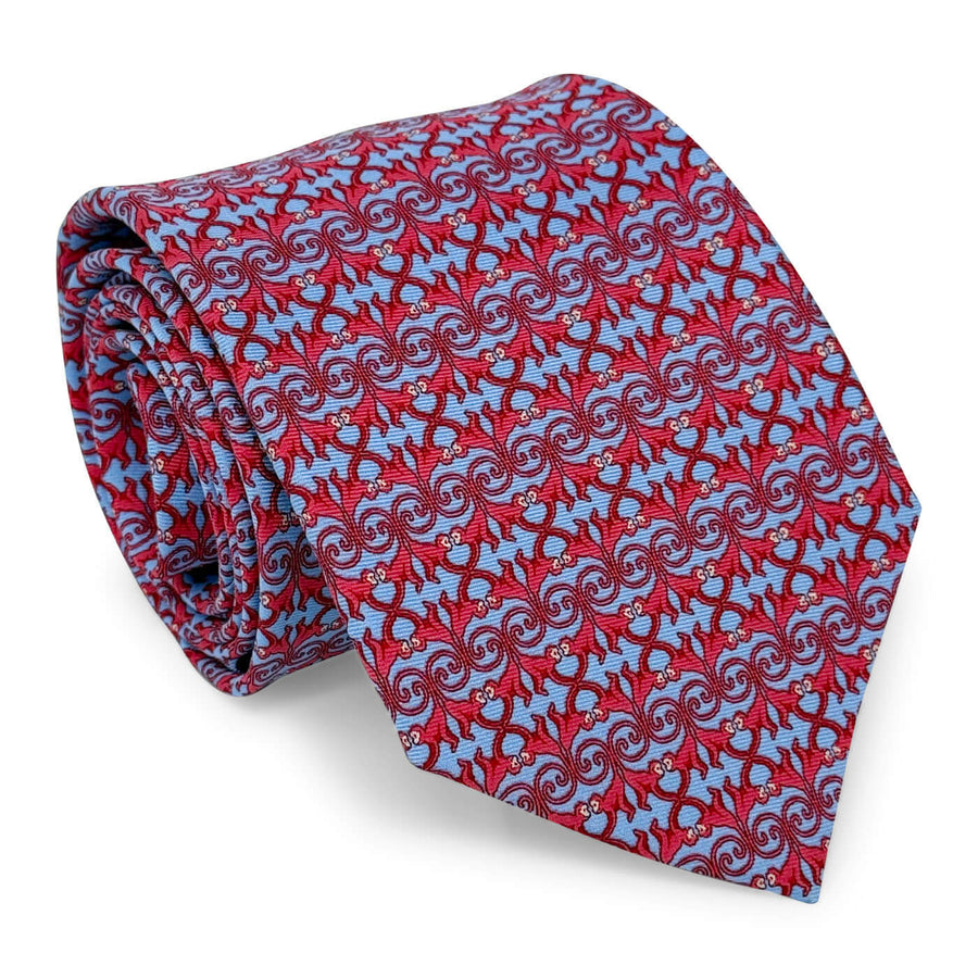 Four Monkeys: Tie - Blue/Red