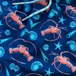 Load image into Gallery viewer, Spiny Lobster Season: Kid's Swim Trunks - Deep Blue
