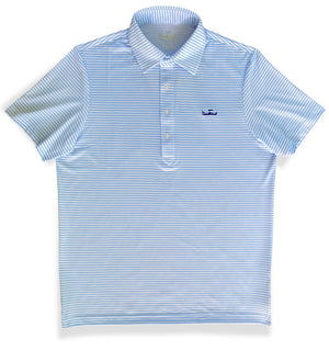 Skiff Dogs: Slack Tide Polo - Light Blue/White