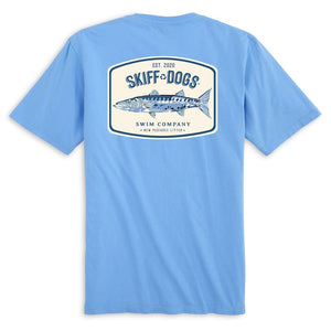 Ohh Barracuda: Pocket Short Sleeve T-Shirt - Azure