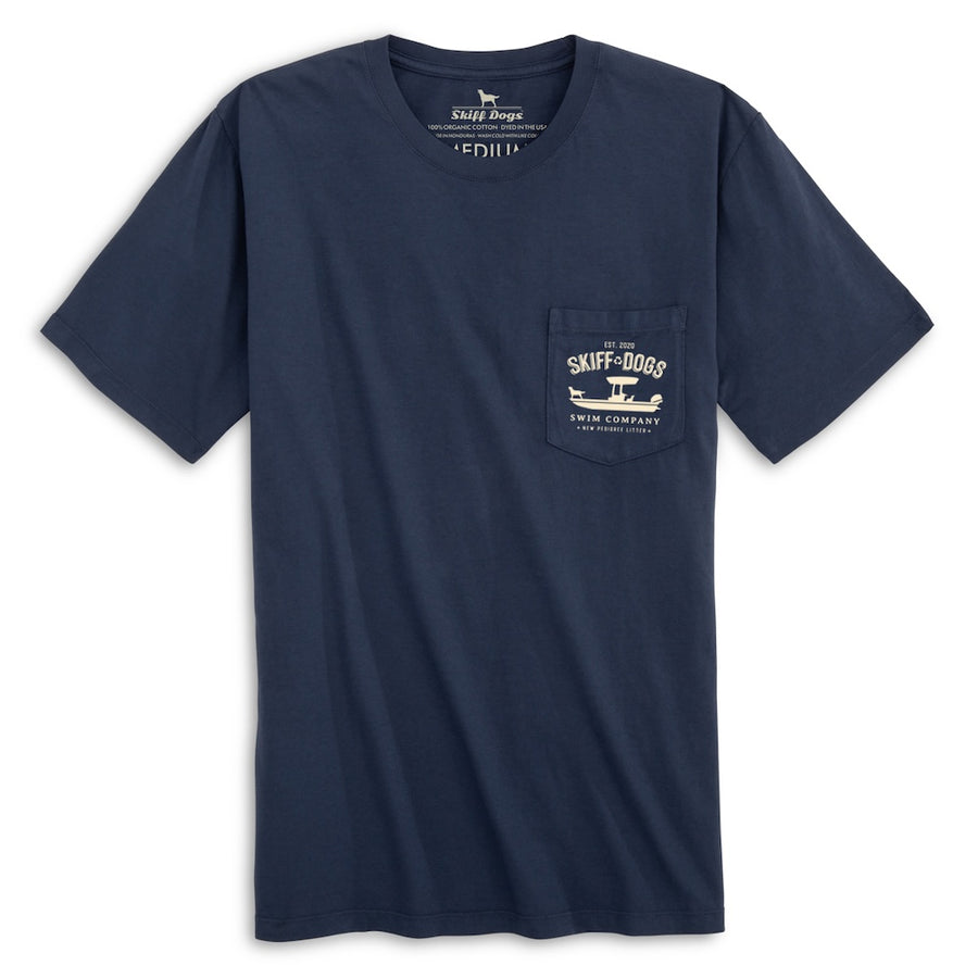 Ohh Barracuda: Pocket Short Sleeve T-Shirt - Navy